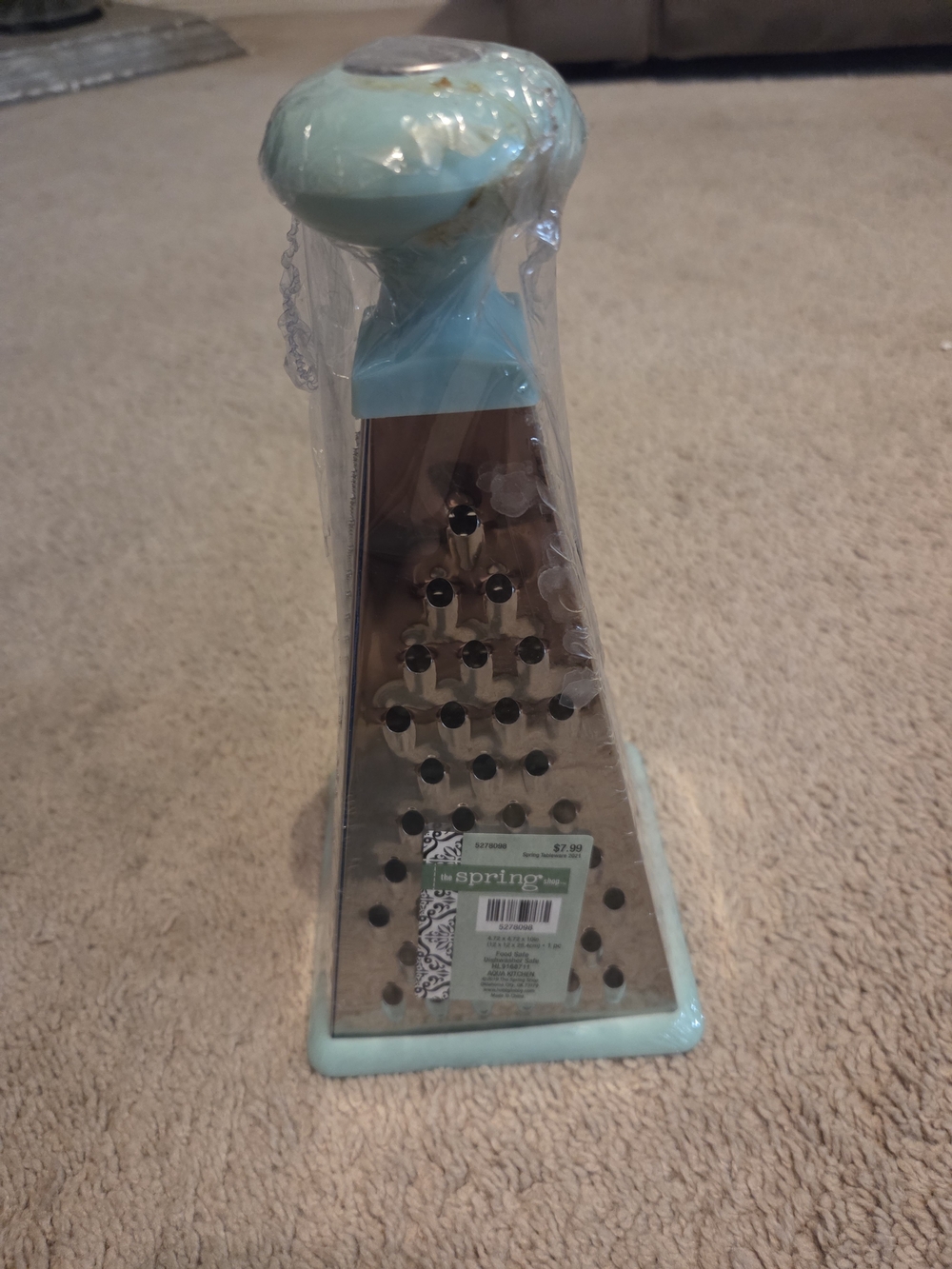The Spring Shop Turquoise Box Grater
